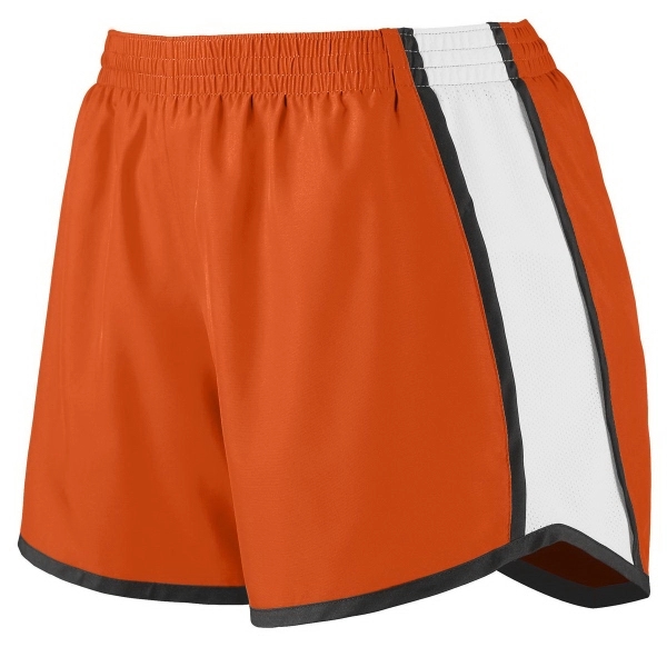 Ladies' junior fit shorts made of 100% polyester with a 4-inch... from ASI 37461 Augusta Sportswear / Augusta Sportswear, Inc. d/b/a Momentec Brands
