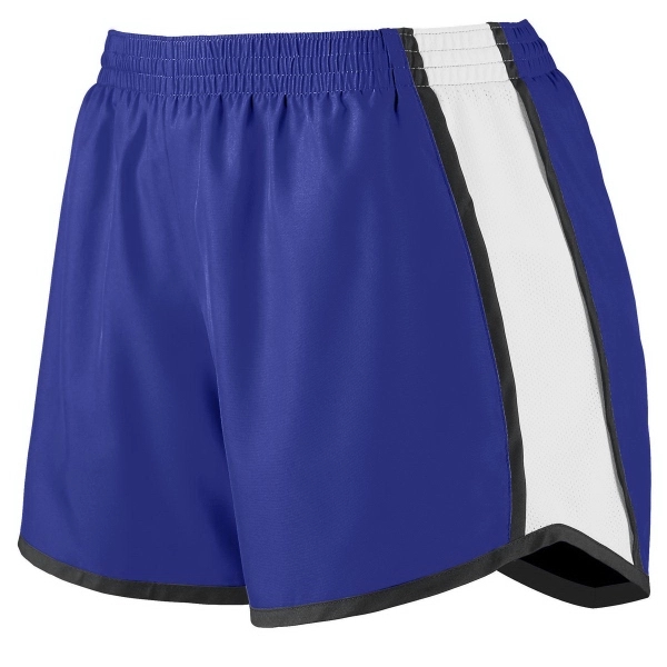 Ladies' junior fit shorts made of 100% polyester with a 4-inch... from ASI 37461 Augusta Sportswear / Augusta Sportswear, Inc. d/b/a Momentec Brands