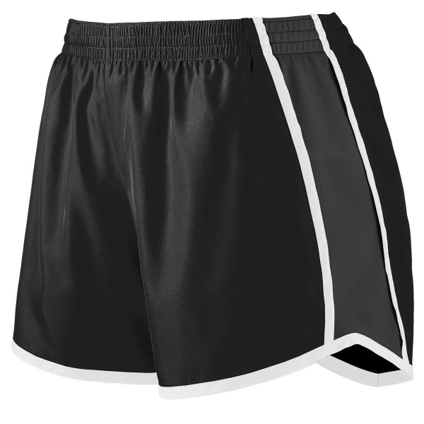 Girls junior fit shorts made of 100% polyester with moisture wicking... from ASI 37461 Augusta Sportswear / Augusta Sportswear, Inc. d/b/a Momentec Brands