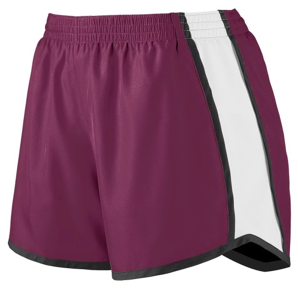 Girls junior fit shorts made of 100% polyester with moisture wicking... from ASI 37461 Augusta Sportswear / Augusta Sportswear, Inc. d/b/a Momentec Brands