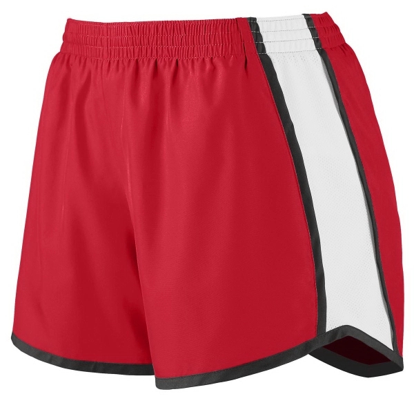 Girls junior fit shorts made of 100% polyester with moisture wicking... from ASI 37461 Augusta Sportswear / Augusta Sportswear, Inc. d/b/a Momentec Brands