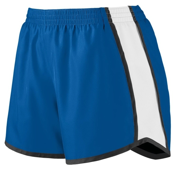 Girls junior fit shorts made of 100% polyester with moisture wicking... from ASI 37461 Augusta Sportswear / Augusta Sportswear, Inc. d/b/a Momentec Brands