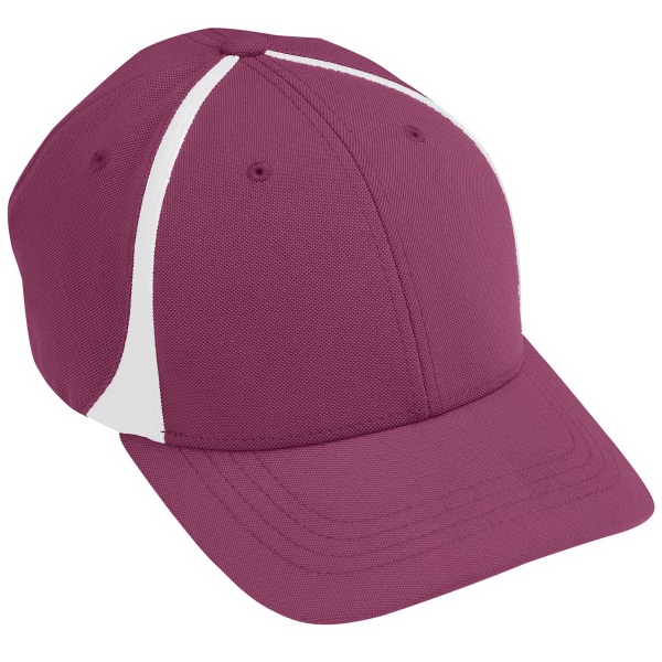 Adult six panel poly/spandex wicking stretch mesh cap... from ASI 37461 Augusta Sportswear