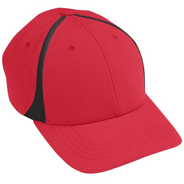 Adult six panel poly/spandex wicking stretch mesh cap... from ASI 37461 Augusta Sportswear