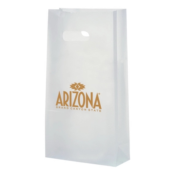 3.5 mil. high density frosted clear plastic bags with die cut... from ASI 75731 PWS / Pacific Western Sales/Cater Line