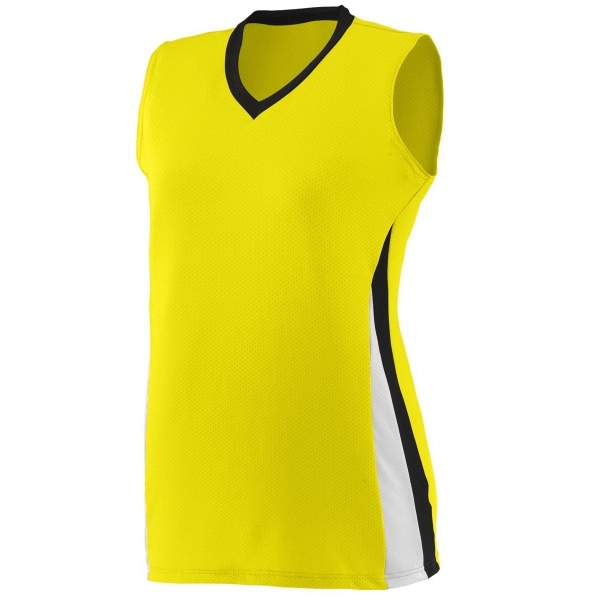 Ladies' performance jersey made from polyester and spandex pinhole mesh.... from ASI 37461 Augusta Sportswear / Augusta Sportswear, Inc. d/b/a Momentec Brands