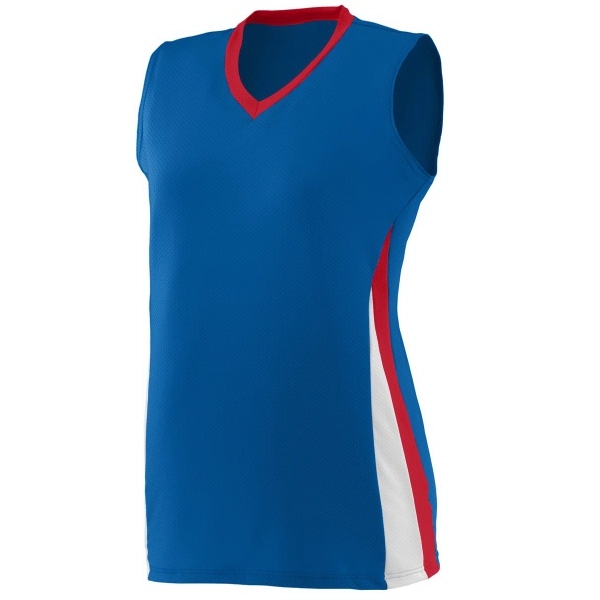 Ladies' performance jersey made from polyester and spandex pinhole mesh.... from ASI 37461 Augusta Sportswear / Augusta Sportswear, Inc. d/b/a Momentec Brands