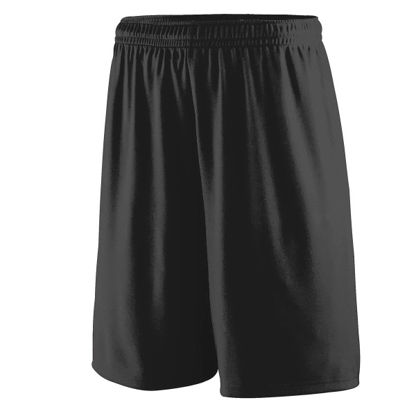 Polyester shorts for adults with moisture wicking, a 9-inch inseam, and... from ASI 37461 Augusta Sportswear / Augusta Sportswear, Inc. d/b/a Momentec Brands