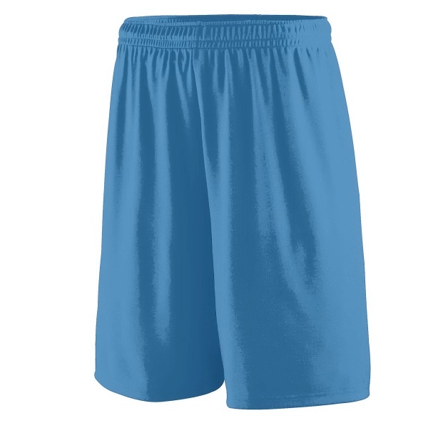 Polyester shorts for adults with moisture wicking, a 9-inch inseam, and... from ASI 37461 Augusta Sportswear / Augusta Sportswear, Inc. d/b/a Momentec Brands