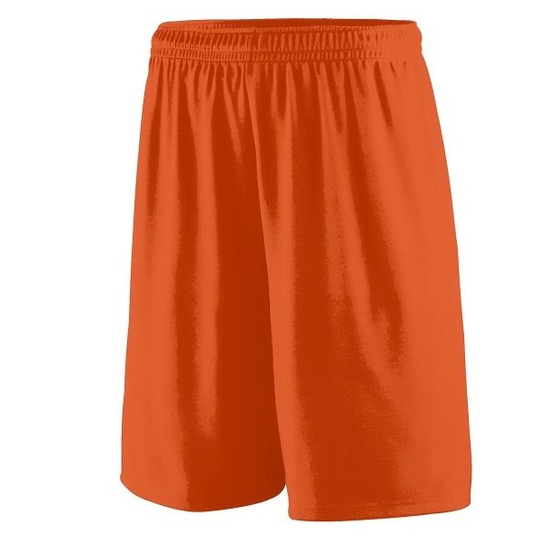 Polyester shorts for adults with moisture wicking, a 9-inch inseam, and... from ASI 37461 Augusta Sportswear / Augusta Sportswear, Inc. d/b/a Momentec Brands