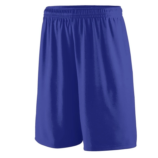 Polyester shorts for adults with moisture wicking, a 9-inch inseam, and... from ASI 37461 Augusta Sportswear / Augusta Sportswear, Inc. d/b/a Momentec Brands