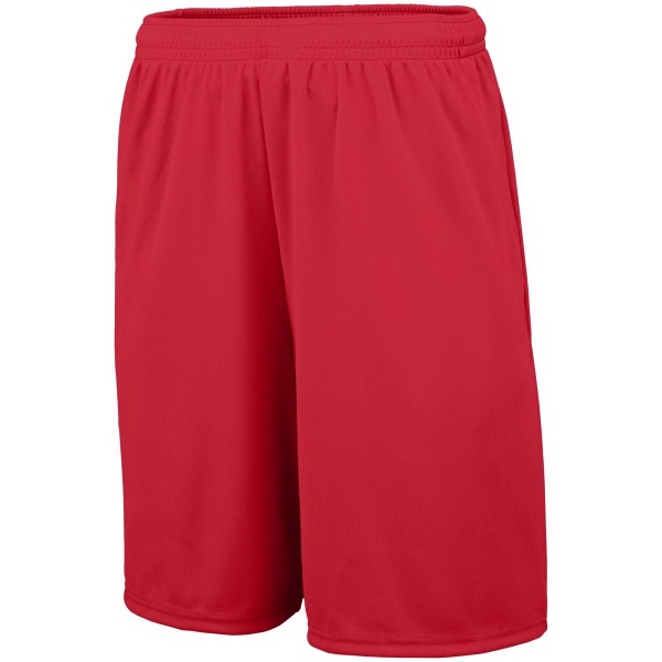 Training short for adults with side seam pockets, a 9-inch inseam,... from ASI 37461 Augusta Sportswear / Augusta Sportswear, Inc. d/b/a Momentec Brands