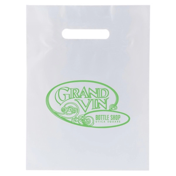 2.5 mil. low density plastic bag with reinforced die cut patch... from ASI 75731 PWS / Pacific Western Sales/Cater Line