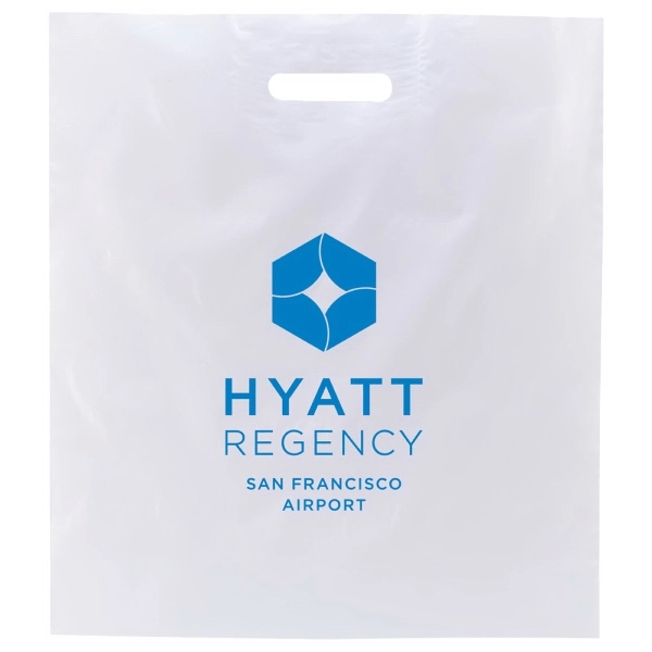 2.5 mil. low density plastic bag with reinforced die cut patch... from ASI 75731 PWS / Pacific Western Sales/Cater Line