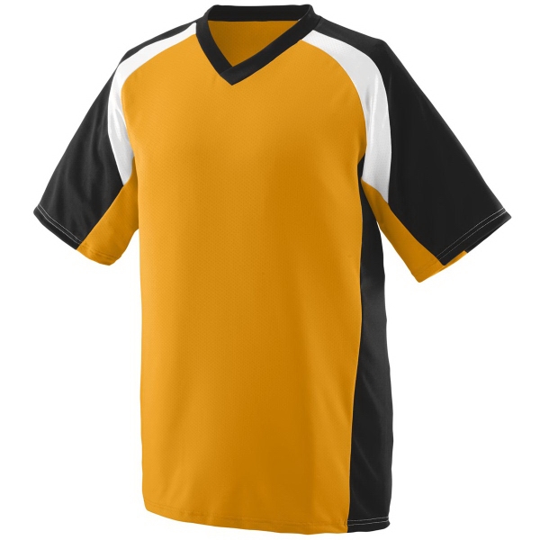 Youth pinhole mesh performance fabric baseball/softball jersey... from ASI 37461 Augusta Sportswear