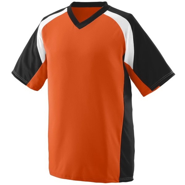 Youth pinhole mesh performance fabric baseball/softball jersey... from ASI 37461 Augusta Sportswear