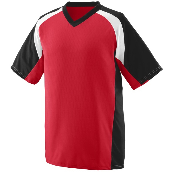 Youth pinhole mesh performance fabric baseball/softball jersey... from ASI 37461 Augusta Sportswear