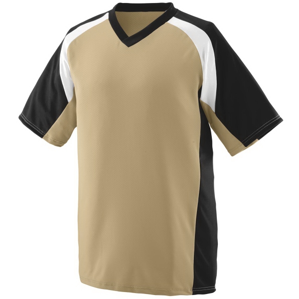 Youth pinhole mesh performance fabric baseball/softball jersey... from ASI 37461 Augusta Sportswear