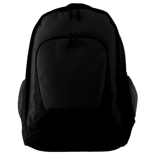 Backpack with front panels made of polyester ripstop and a zippered... from ASI 37461 Augusta Sportswear