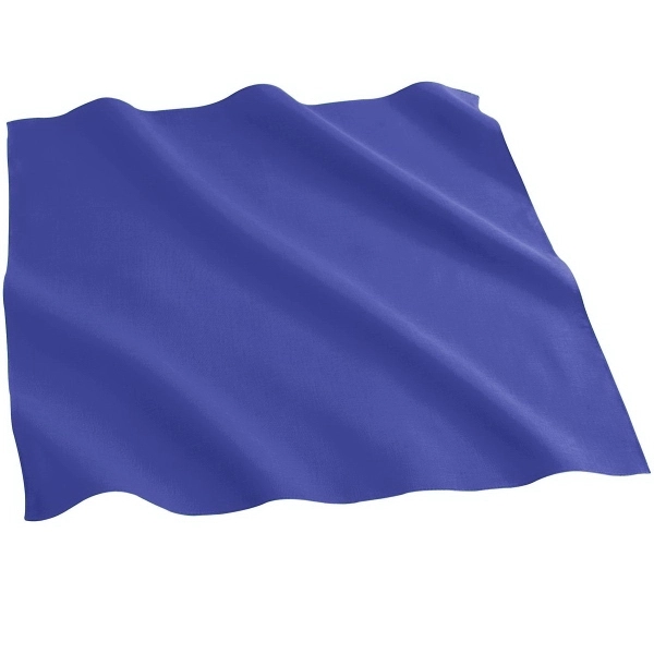 21.5" x 21.5" cotton bandanna with merrowed edges; sold blank.... from ASI 37461 Augusta Sportswear