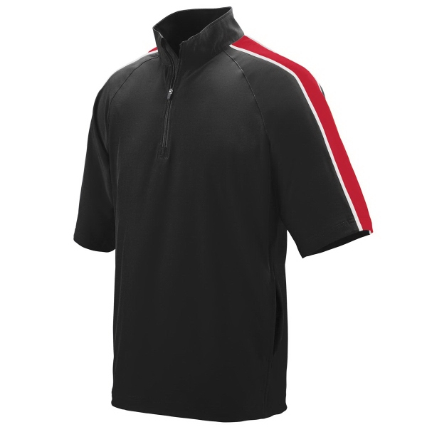 Blank, water-resistant, adult short sleeve pullover featuring contrast piping and sleeve... from ASI 37461 Augusta Sportswear