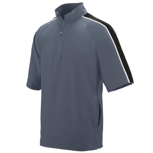 Blank, water-resistant, adult short sleeve pullover featuring contrast piping and sleeve... from ASI 37461 Augusta Sportswear