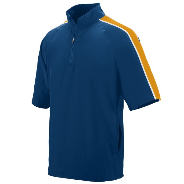 Blank, water-resistant, adult short sleeve pullover featuring contrast piping and sleeve... from ASI 37461 Augusta Sportswear