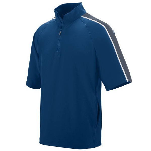 Blank, water-resistant, adult short sleeve pullover featuring contrast piping and sleeve... from ASI 37461 Augusta Sportswear