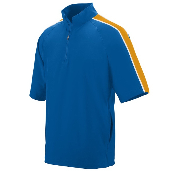 Blank, water-resistant, adult short sleeve pullover featuring contrast piping and sleeve... from ASI 37461 Augusta Sportswear