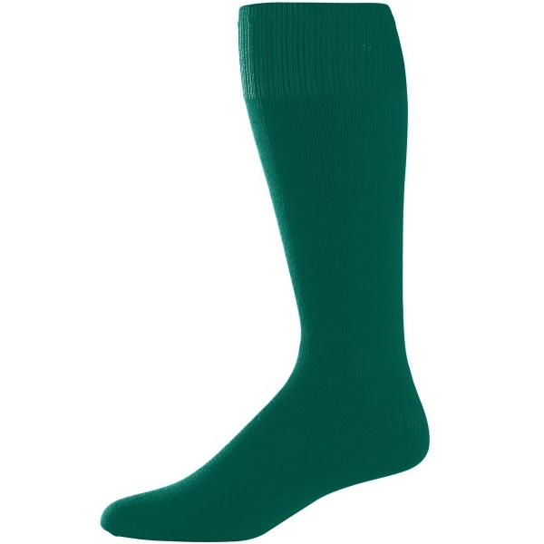 Intermediate size, knee-length tube game socks that sit slightly below the... from ASI 37461 Augusta Sportswear
