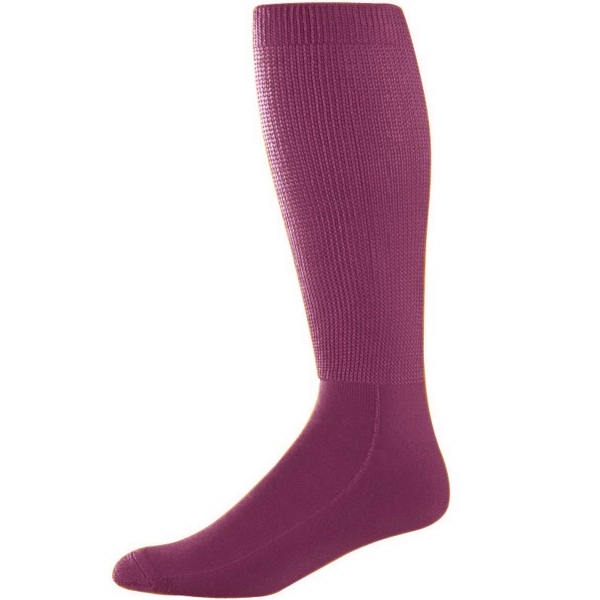 Adult size, knee-length athletic tube socks with cushioned toe, sole and... from ASI 37461 Augusta Sportswear