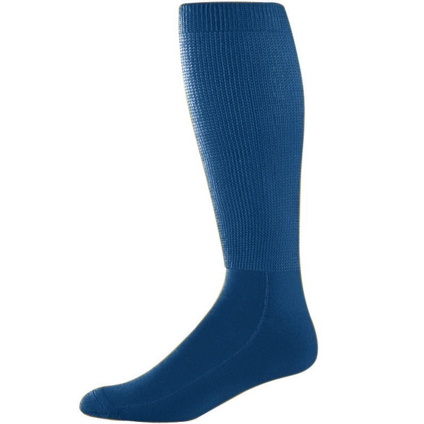 Adult size, knee-length athletic tube socks with cushioned toe, sole and... from ASI 37461 Augusta Sportswear
