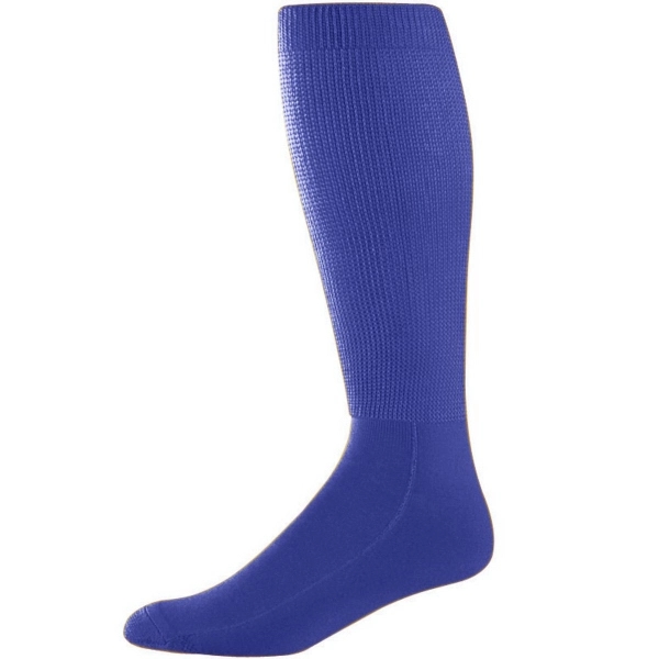 Adult size, knee-length athletic tube socks with cushioned toe, sole and... from ASI 37461 Augusta Sportswear