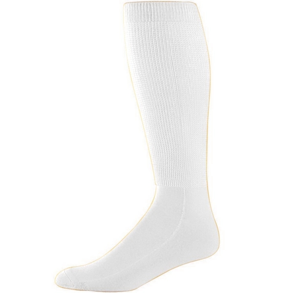 Adult size, knee-length athletic tube socks with cushioned toe, sole and... from ASI 37461 Augusta Sportswear