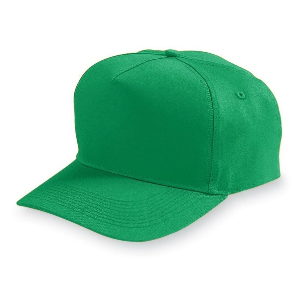 Adjustable cotton twill cap with five panels... from ASI 37461 Augusta Sportswear