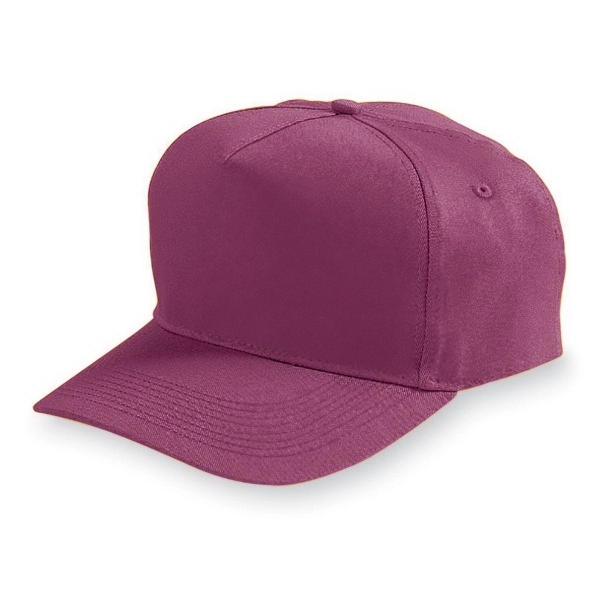 Adjustable cotton twill cap with five panels... from ASI 37461 Augusta Sportswear