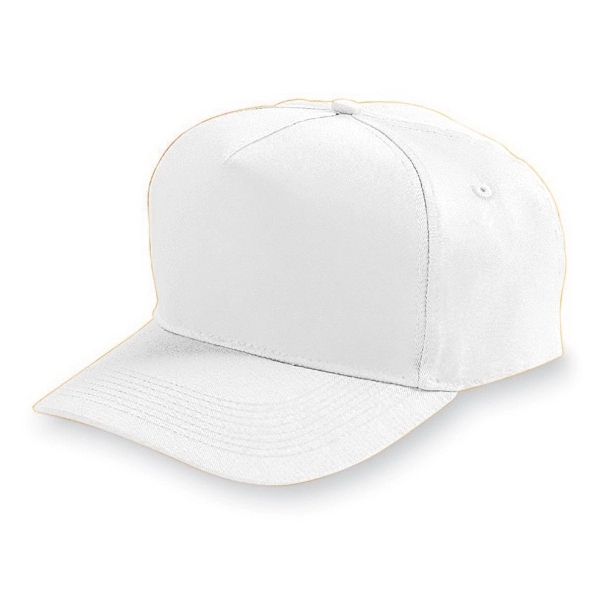 Adjustable cotton twill cap with five panels... from ASI 37461 Augusta Sportswear