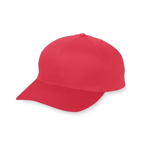 Adult six-panel cotton twill low-profile cap with pre-curved bill... from ASI 37461 Augusta Sportswear