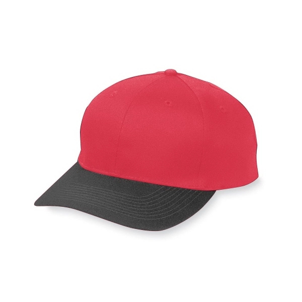 Adult six-panel cotton twill low-profile cap with pre-curved bill... from ASI 37461 Augusta Sportswear