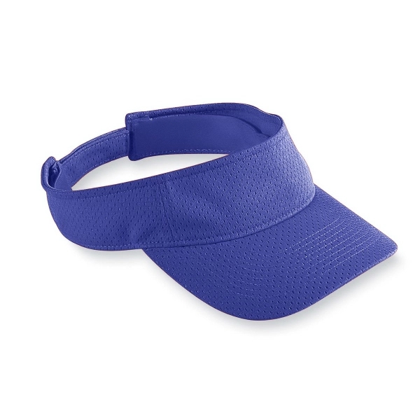 Adult athletic mesh visor with tricot backing and three panels.... from ASI 37461 Augusta Sportswear / Holloway Sportswear Inc