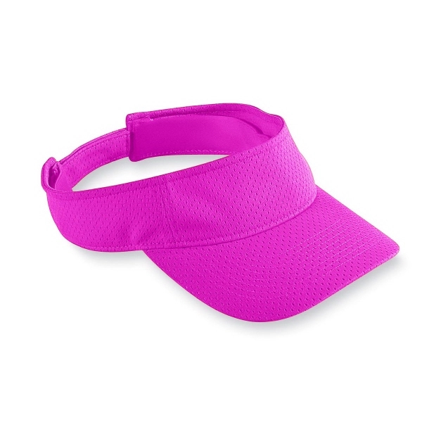 Youth athletic 100% polyester mesh visor with tricot backing.... from ASI 37461 Augusta Sportswear