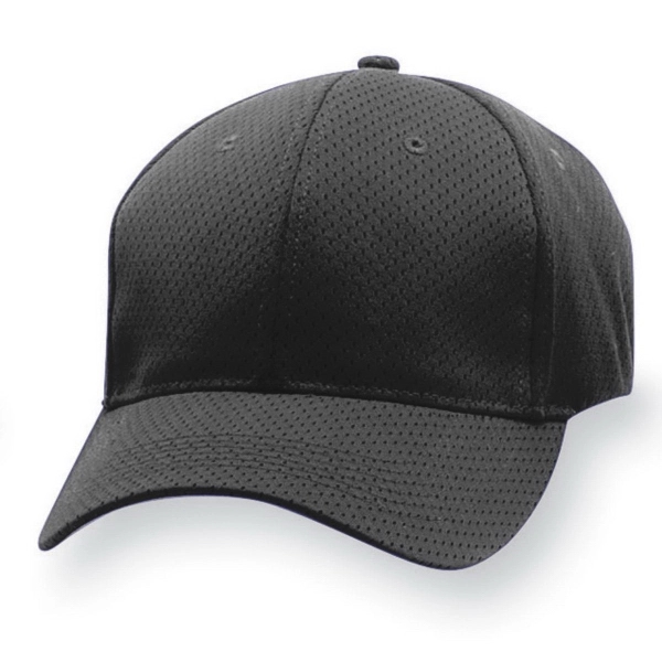 Youth 100% polyester athletic mesh six panel cap.... from ASI 37461 Augusta Sportswear