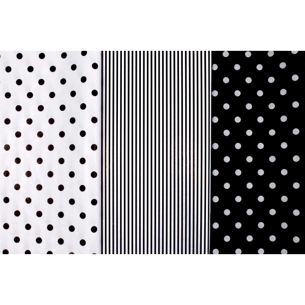 Wrapping tissue assortment pack containing our Black and White Basics designs.... from ASI 75731 PWS