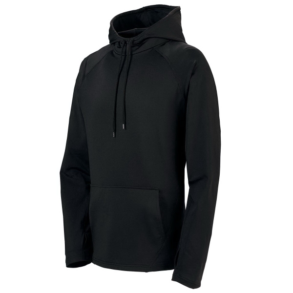 Adult polyester/spandex hoody with 4-way stretch, moisture wicking, and raglan sleeves.... from ASI 37461 Augusta Sportswear
