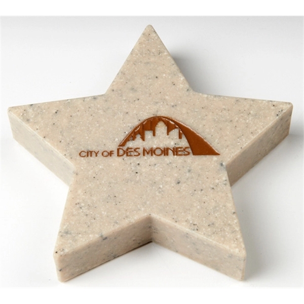 Cast-stone star shaped paperweight, 4" x 4" x .75".... from ASI 89860 StoneyCreek / StoneyCreek®