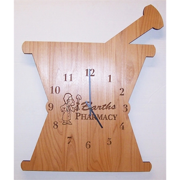 Wooden wall clocks measure 12" and make for a perfect recognition... from ASI 92531 Unique Custom Products / UCP