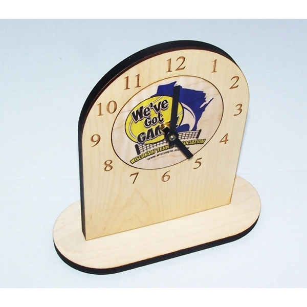 Wooden wall clocks measure 12" and make for a perfect recognition... from ASI 92531 Unique Custom Products / UCP
