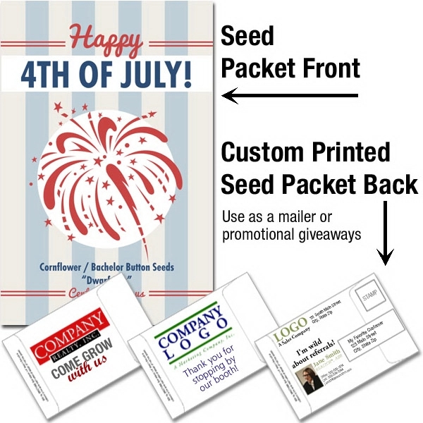Mailable Seed Packet - Custom Printed Back... from ASI 46719 Corner Lot Marketing Inc / CLMPromotions