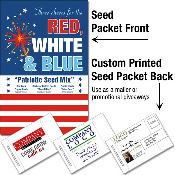 Mailable Seed Packet - Custom Printed Back... from ASI 46719 Corner Lot Marketing Inc / CLMPromotions