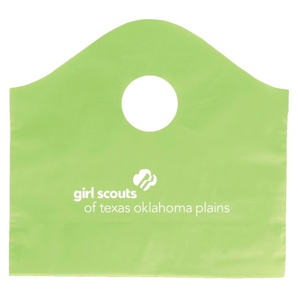 2.00 mil. high density frosted plastic bags with super wave handle... from ASI 75731 PWS / Pacific Western Sales/Cater Line